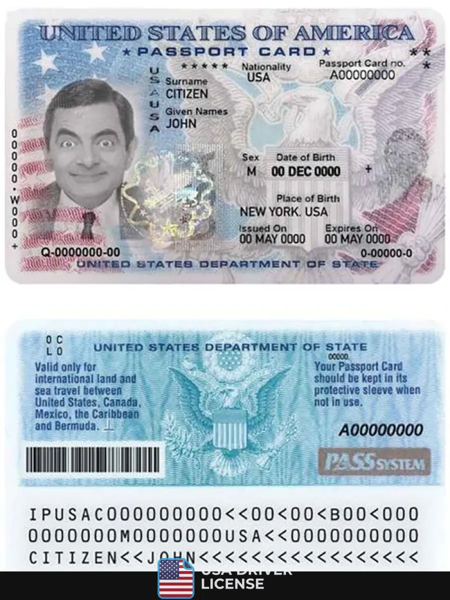 Usa Passport Id Card Psd Template Fully Editable Version 2 1 — ID Cards