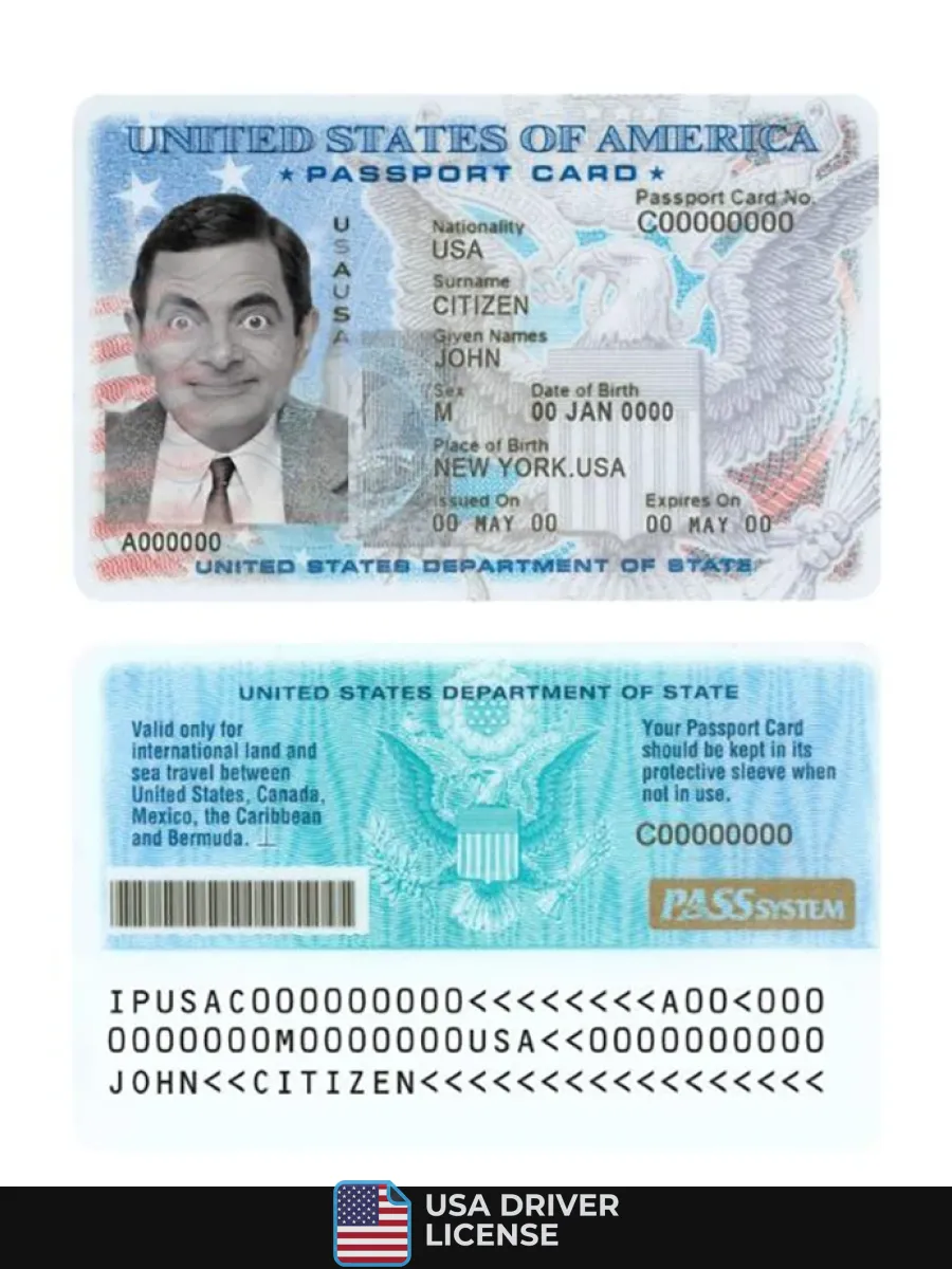 Usa Passport Id Card — ID Cards