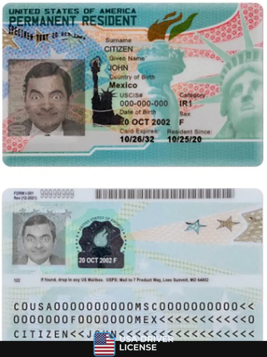 Usa New Green Cardpermanent Resident